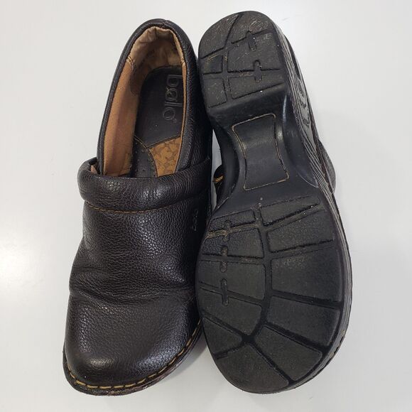 Bolo Women's Brown Leather Slip-on, Size 7 (38) - Picture 4 of 10